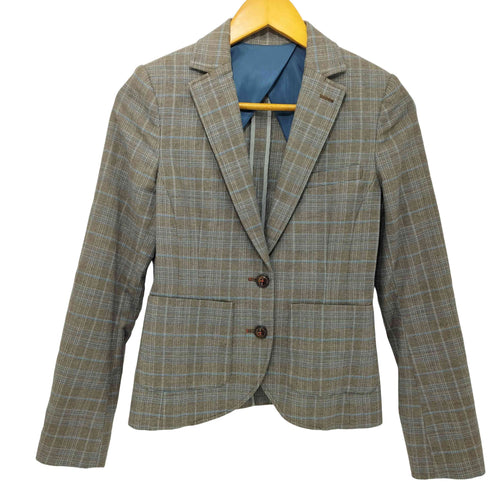 ダブルスタンダードクロージング DOUBLE STANDARD CLOTHING イタリア製 2Bシングル テーラードジャケット  エルボーパッチ レディース JPN:36